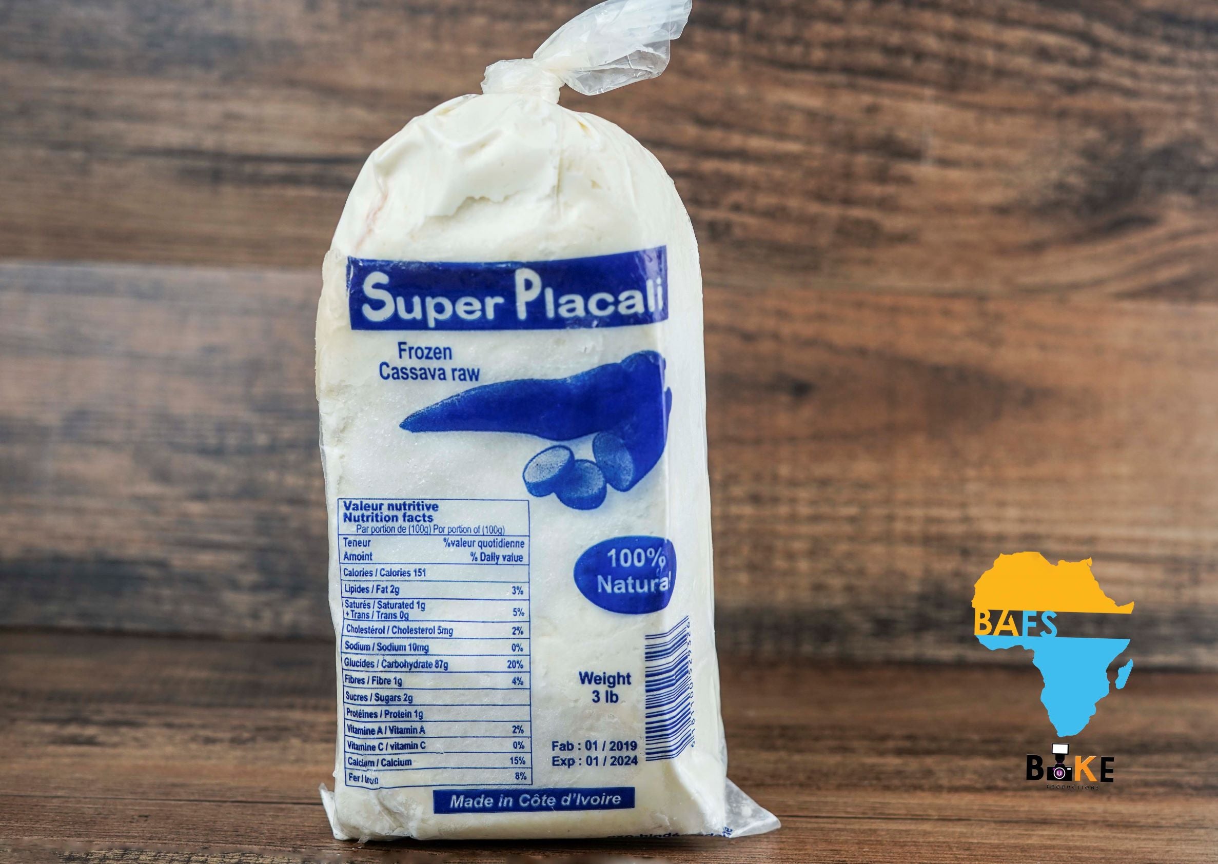 Super Placali - Frozen Cassava Raw