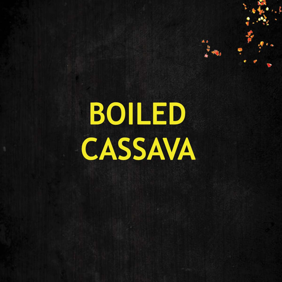 Boiled Cassava