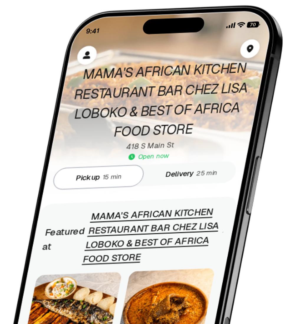 MAMA'S AFRICAN KITCHEN RESTAURANT BAR CHEZ LISA LOBOKO & BEST OF AFRICA FOOD STORE app preview