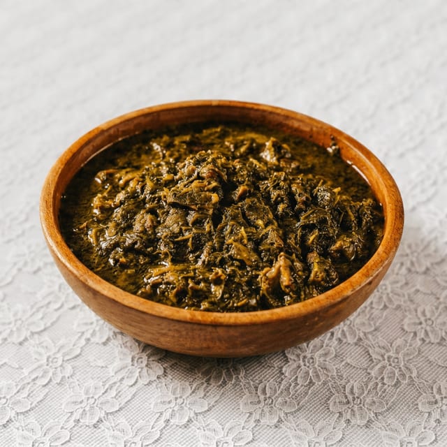 Steamed Cassava Leaves.