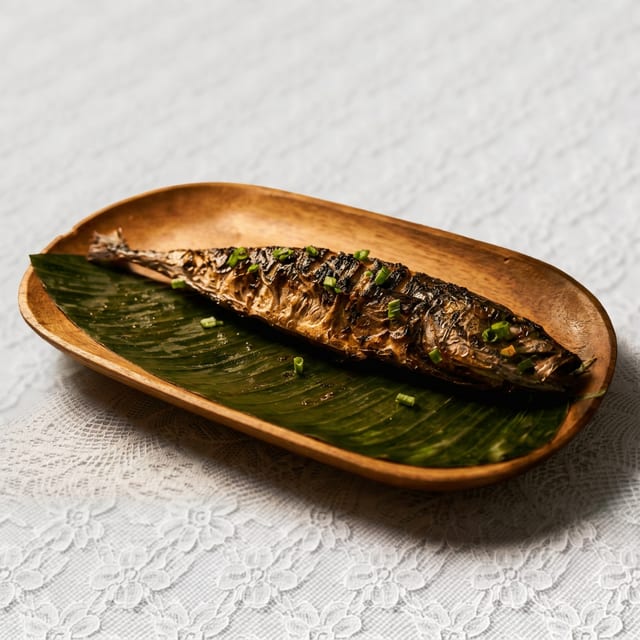 Grilled or Fried Mackerel.